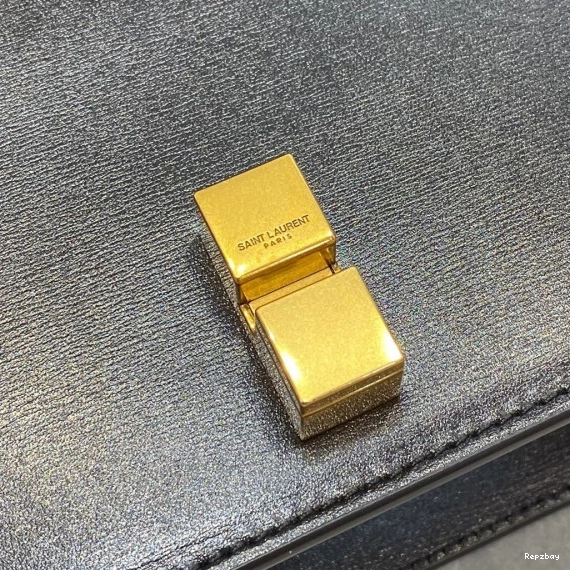 Repzbay REP YSL LEATHER SATCHEL IN CARRE SMOOTH LOULOU 0814
